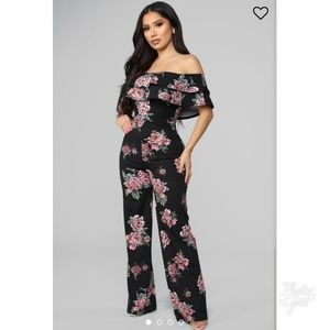 Fashion Nova Time To Ruffle Floral Jumpsuit